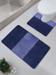 Набор ковриков для ванной "KARNA" MALDIV 50х80+50х40 сине-голубой