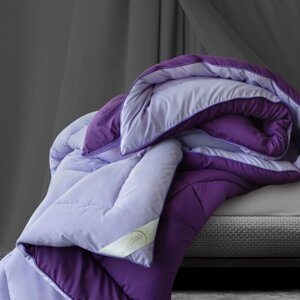 Одеяло микрофибра Sleep iX' MultiColor всесезонное 140х205 см, Темно-фиолетовый+Фиолетовый