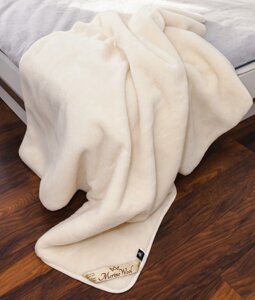 Одеяло-плед шерстяное Cashemir white 170х200 шерсти мериноса (95%и кашемира (5%