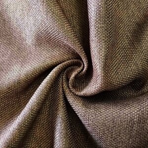 Ткань портьерная рогожка светло-коричневый 280 ширина