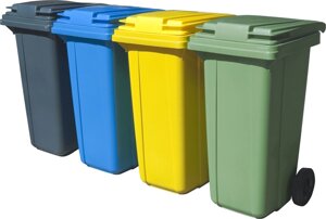 Аренда мусорных контейнеров (50,80,120,240л,1100л), мусорные баки