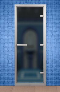 Дверь для турецкой бани и ванной, стекло сатин