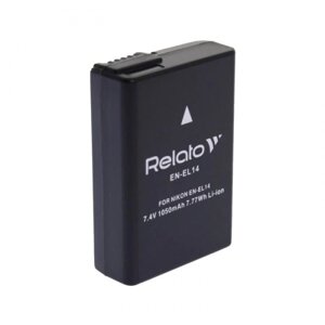 Аккумулятор relato EN-EL14 для nikon D3100/D3200/D5100/D5200/D5500 / coolpix P7000/P7100/P7700/P7800