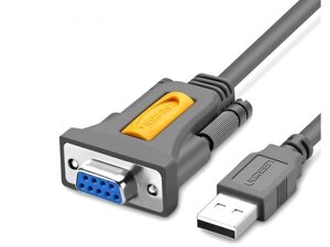 Аксессуар Кабель Ugreen USB-A - DB9 RS-232 2m 20222