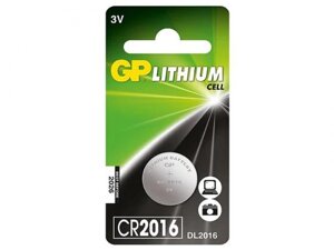 Батарейка CR2016 - GP Lithium CR2016-2CRU1 10/600 (1 штука)