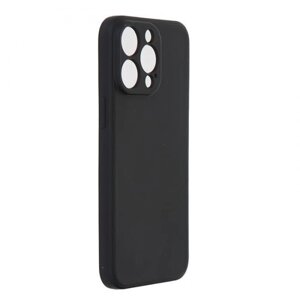 Чехол iBox для APPLE iPhone 15 Pro Max с защитой камеры и подложкой Silicone Black УТ000037386