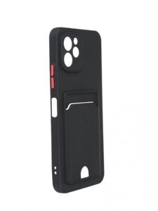 Чехол Neypo для Huawei Nova Y61 Pocket Matte Silicone с карманом Black NPM59846