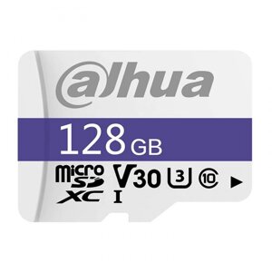 Карта памяти 128Gb - Dahua C10/U3/V30 FAT32 Memory Card DHI-TF-C100/128GB (Оригинальная!