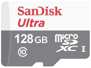Карта памяти 128Gb - SanDisk Ultra Micro Secure Digital XC UHS-I SDSQUNR-128G-GN6MN (Оригинальная!