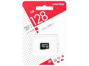 Карта памяти 128Gb - SmartBuy MicroSD Class10 UHS-I SB128GBSDCL10-00 (Оригинальная!