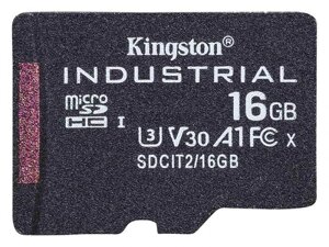 Карта памяти 16Gb - Kingston Micro Secure Digital HC UHS-I Class 3 SDCIT2/16GBSP (Оригинальная!