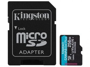Карта памяти 256Gb - Kingston Canvas Go! Micro Secure Digital HC Class10 UHS-I Canvas Select + SD Adapter SDCG3/256GB с