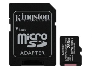 Карта памяти 256Gb - Kingston Canvas Select Plus Micro Secure Digital XC UHS-I Class U3 V30 A1 SDCS2/256GB с