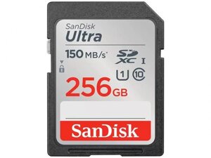 Карта памяти 256Gb - SanDisk Secure Digital XC Class 10 UHS-I Ultra SDSDUNC-256G-GN6IN (Оригинальная!