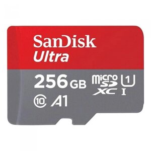 Карта памяти 256Gb - SanDisk Ultra Micro Secure Digital XC A1 C10 U1 UHS-I SDSQUAC-256G-GN6MN (Оригинальная!
