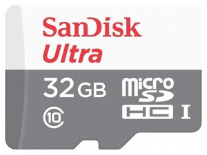 Карта памяти 32Gb - SanDisk Ultra Micro Secure Digital HC UHS-I SDSQUNR-032G-GN3MN (Оригинальная!