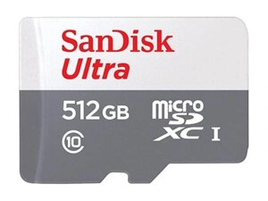 Карта памяти 512Gb - SanDisk Ultra Micro Secure Digital XC C10 SDSQUNR-512G-GN3MN (Оригинальная!