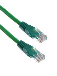 Сетевой кабель ExeGate UTP cat. 5e 0.3m Green 258665