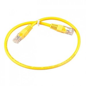 Сетевой кабель ExeGate UTP cat. 5e 0.3m Yellow 258664