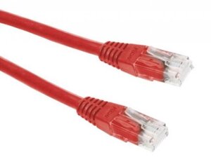 Сетевой кабель ExeGate UTP cat. 5e 1m Red 258673
