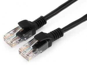 Сетевой кабель Гарнизон CCA Light UTP cat. 5e 50cm Black PC-UTP-5e-0.5-BK
