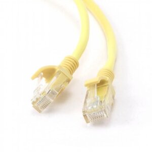 Сетевой кабель Gembird Cablexpert UTP cat. 5e 1m Yellow PP12-1M/Y