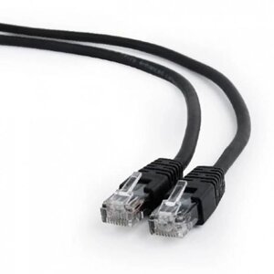 Сетевой кабель Gembird Cablexpert UTP cat. 6 0.5m Black PP6U-0.5M/BK