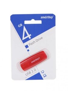 USB flash drive 4gb - smartbuy scout red SB004GB2scr