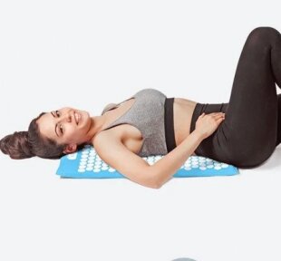 Акупунктурный коврик (коврик для акупунктурного массажа) Acupressure Mat, в коробке Небесный от компании bel-ok - магазин товаров для дома - фото 1