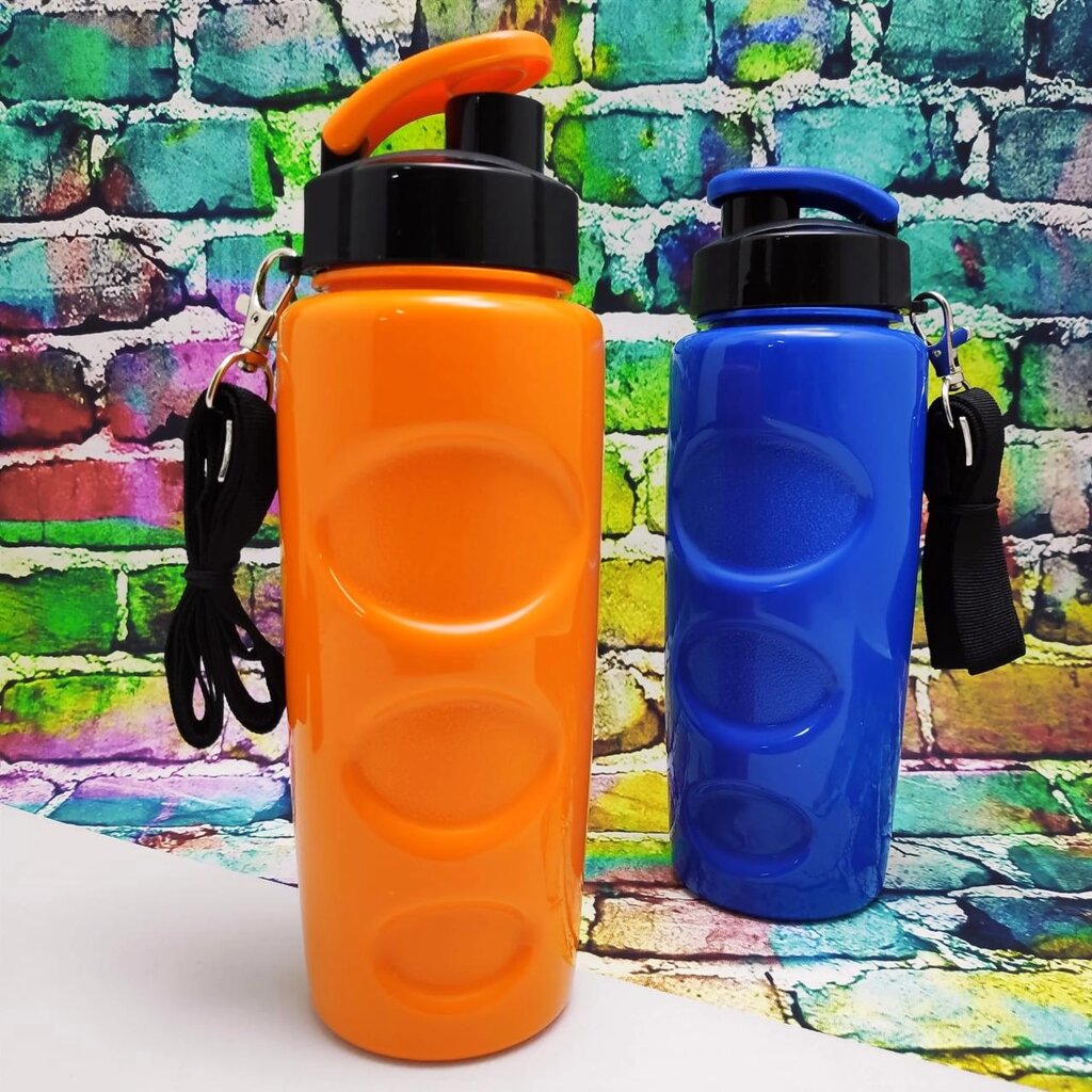Анатомическая бутылка для воды Healih Fitness с клапаном и регулируемым ремешком, 500 мл. Сито в комплекте от компании ART-DECO МАРКЕТ - магазин товаров для дома - фото 1