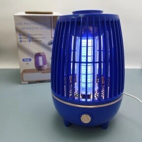 Антимоскитная лампа-ловушка для комаров и насекомых LED PHOTOCATALYST MOSQUITO KILLER USB Синий от компании ART-DECO МАРКЕТ - магазин товаров для дома - фото 1
