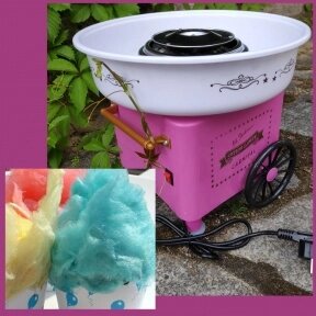 Аппарат для приготовления сладкой сахарной ваты RETRO Cotton Candy CARNIVAL, 500 W Розовая от компании bel-ok - магазин товаров для дома - фото 1