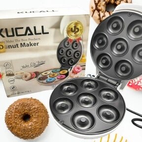 Аппарат для выпечки мини-пончиков Donut Maker KC-TTQ-1 на 7 форм, 1200W от компании bel-ok - магазин товаров для дома - фото 1