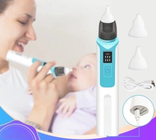 Аспиратор назальный для детей Childrens nasal aspirator ZLY-018 (6 режимов работы) / Бесшумный соплеотсос от компании bel-ok - магазин товаров для дома - фото 1