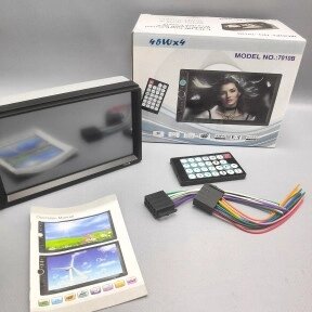 Автомагнитола 2DIN 7010B Bluetooth с сенсорным экраном 7 дюймов (HD/USB/AUX/MP5/Пульт ДУ) от компании ART-DECO МАРКЕТ - магазин товаров для дома - фото 1