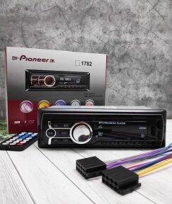 Автомагнитола Pioneer OK (Bluetooth, USB, micro, AUX, FM, пульт)   mod. 1782 HD 2 UDB от компании bel-ok - магазин товаров для дома - фото 1