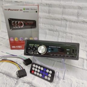 Автомагнитола Pioneer OK (Bluetooth, USB, micro, AUX, FM, пульт)   mod. HD1781 от компании bel-ok - магазин товаров для дома - фото 1