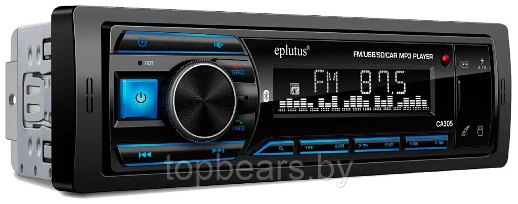 Автомагнитола с пультом Eplutus CA305 45Wx4, 2xUSB, AUX, Bluetooth 5.0 от компании Art-deco магазин товаров для дома - фото 1