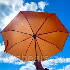 Автоматический с защитой от ветра зонт Vortex Антишторм, d -96 см. Оранжевый от компании ART-DECO МАРКЕТ - магазин товаров для дома - фото 1