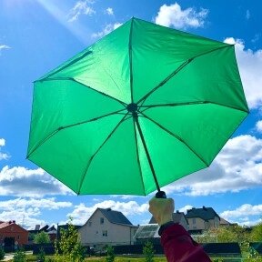 Автоматический с защитой от ветра зонт Vortex Антишторм, d -96 см. Зеленый от компании ART-DECO МАРКЕТ - магазин товаров для дома - фото 1