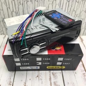 Автомобильная магнитола USB, MP3, AUX, MicroCD, мощность 60W с пультом ДУ модель 1406 от компании bel-ok - магазин товаров для дома - фото 1