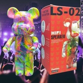 Беспроводная креативная Bluetooth колонка Мишка BEARBRICK LS-02 (Bluetooth колонка, FM-радио, USB, микрофон) Модель 1 от компании bel-ok - магазин товаров для дома - фото 1