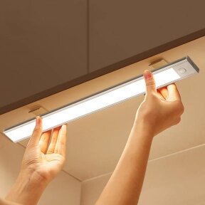 Беспроводная лампа с датчиком движения USB Led Cabinet Sensor Light 20 см. от компании bel-ok - магазин товаров для дома - фото 1