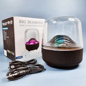 Беспроводная портативная акустическая колонка Bluetooth  Big Diamond  Белая от компании bel-ok - магазин товаров для дома - фото 1