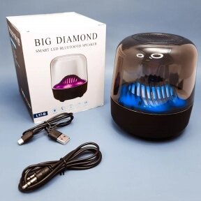 Беспроводная портативная акустическая колонка Bluetooth  Big Diamond  Черная от компании bel-ok - магазин товаров для дома - фото 1