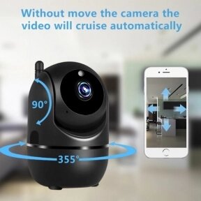 Беспроводная поворотная 360 Wi-Fi камера видеонаблюдения Cloud Camera 3D Navigation Positioning Черная от компании bel-ok - магазин товаров для дома - фото 1