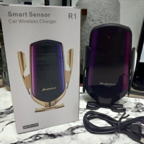 Беспроводная зарядка  держатель для смартфона Smart Sensor S5 Черный от компании bel-ok - магазин товаров для дома - фото 1