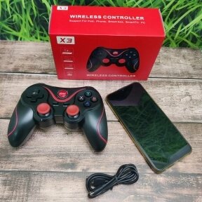 Беспроводной геймпад джойстик для телефона X3 Wireless Controller (iOS Android Tablet Windows PC TV Box) подключение от компании bel-ok - магазин товаров для дома - фото 1