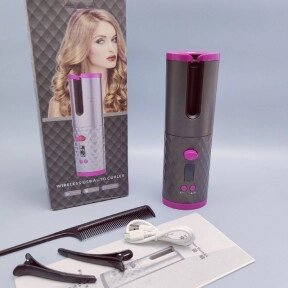 Беспроводные Бигуди Сordless automatic  стайлер для завивки волос  Графит / розовый от компании ART-DECO МАРКЕТ - магазин товаров для дома - фото 1
