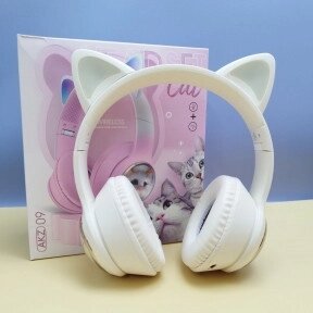 Беспроводные наушники HeadSet Cat с кошачьими ушками и котиком в иллюминаторе / Bluetooth наушники с RGB от компании ART-DECO МАРКЕТ - магазин товаров для дома - фото 1